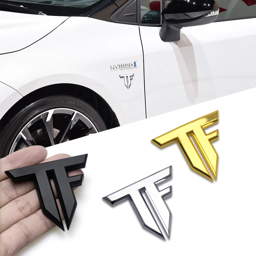 Motorcycle Gear Outlet - 1pc 3D Metal TF Emblem Badge