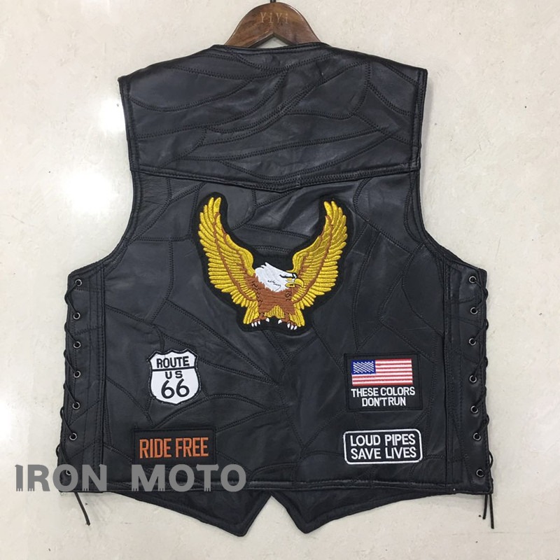 Riding Jacket Leather - NEW Motorcycle Vests Men Cafe Moto