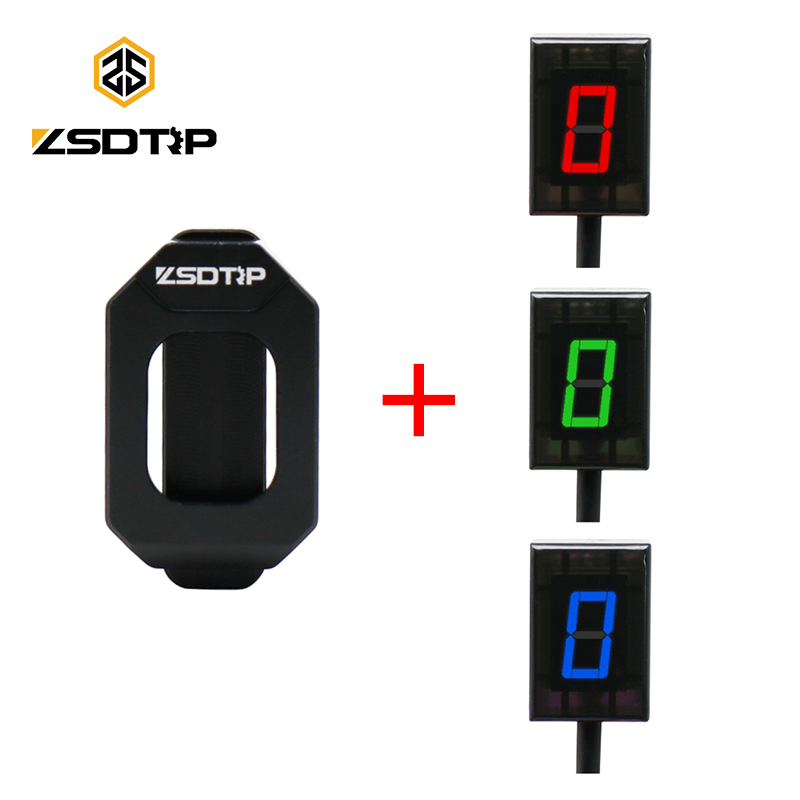 Motorcycle Gear Indicator - ZSDTRP 6 Speed Universal Motorcycle Digital