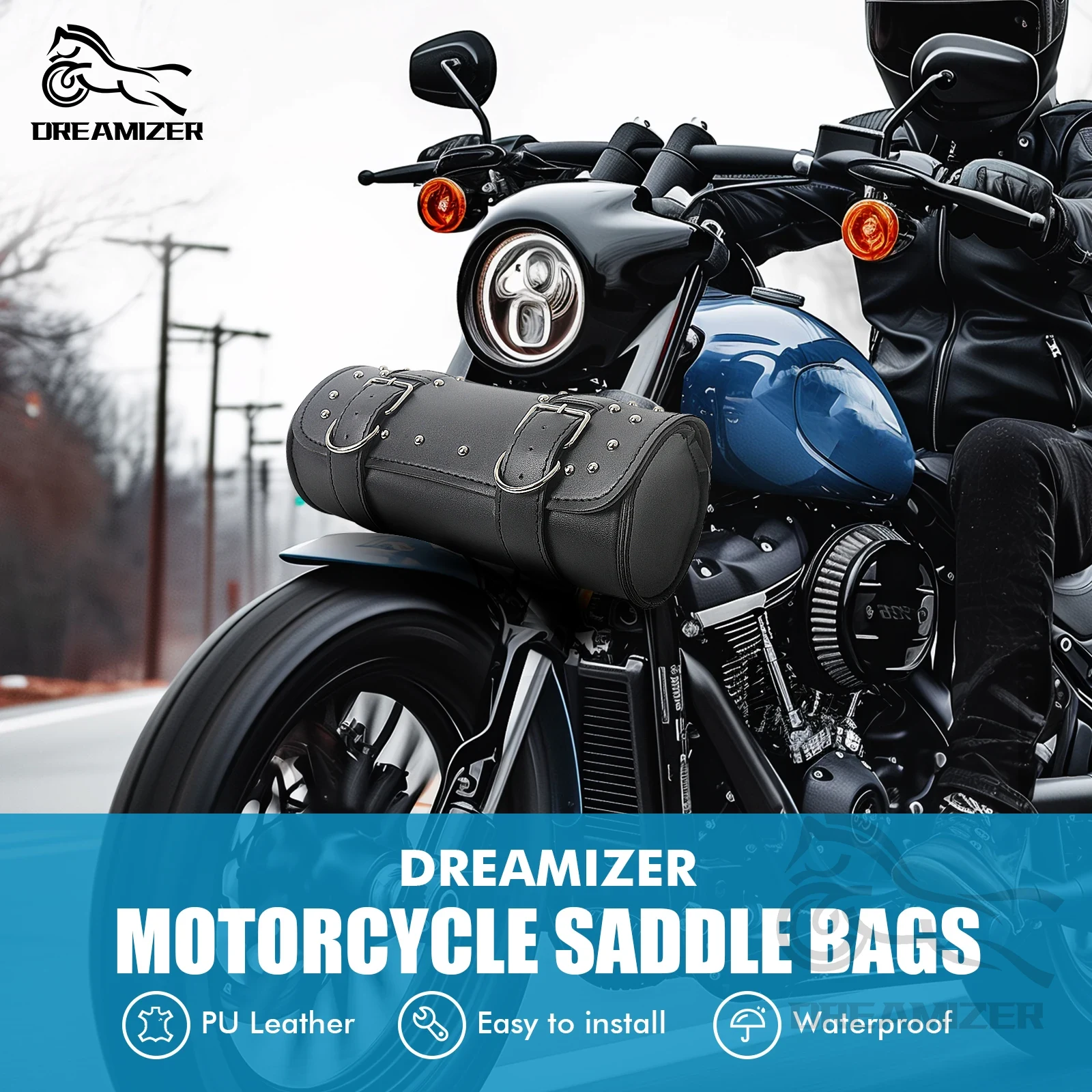 Motorcycle Gear Warehouse - Motorcycle Front Fork Tool Tail Bag