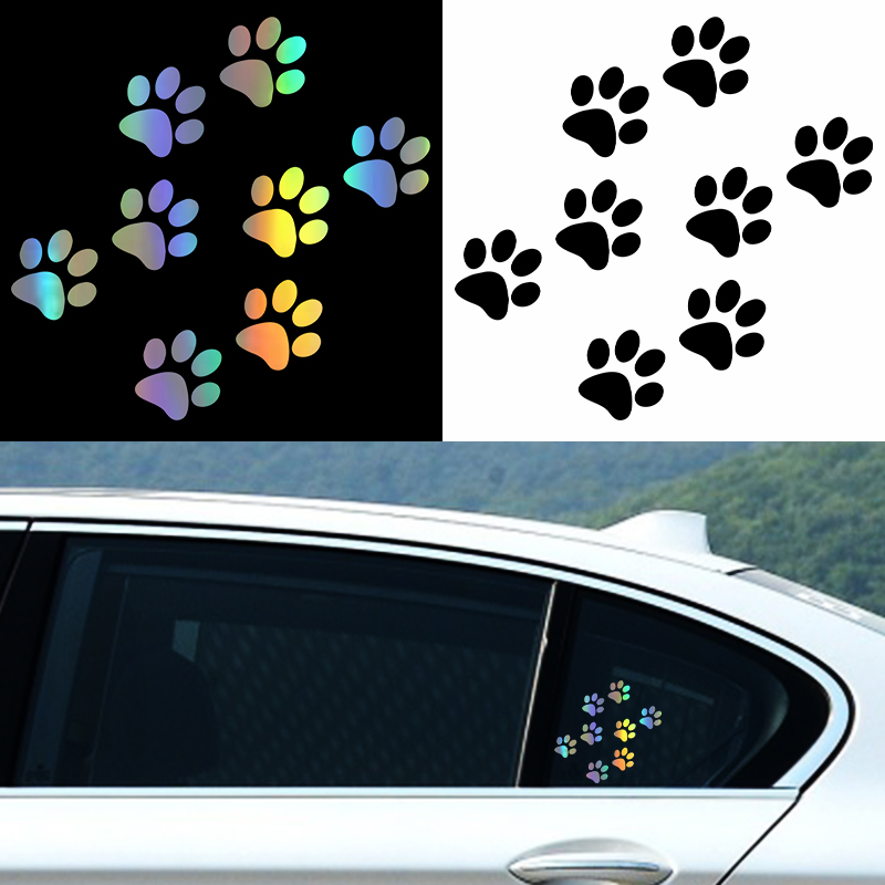 Motorcycle Gear Auto - 1pc Cat Paw Print Car Sticker