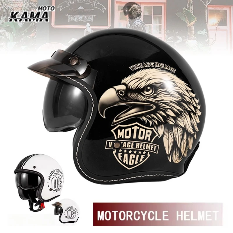 Motorcycle Gear Vintage - HOT Open Face Motorcycle Helmet Vintage