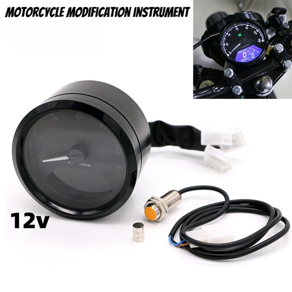 Motorcycle Gear Indicator - Universal Motorcycle Meter Speedometer Digital Odometer