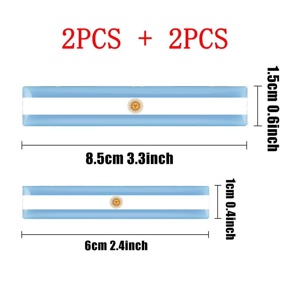 4pcs 3D Epoxy Flag Badge Auto  - Motorcycle Gear Auto 评论和价格