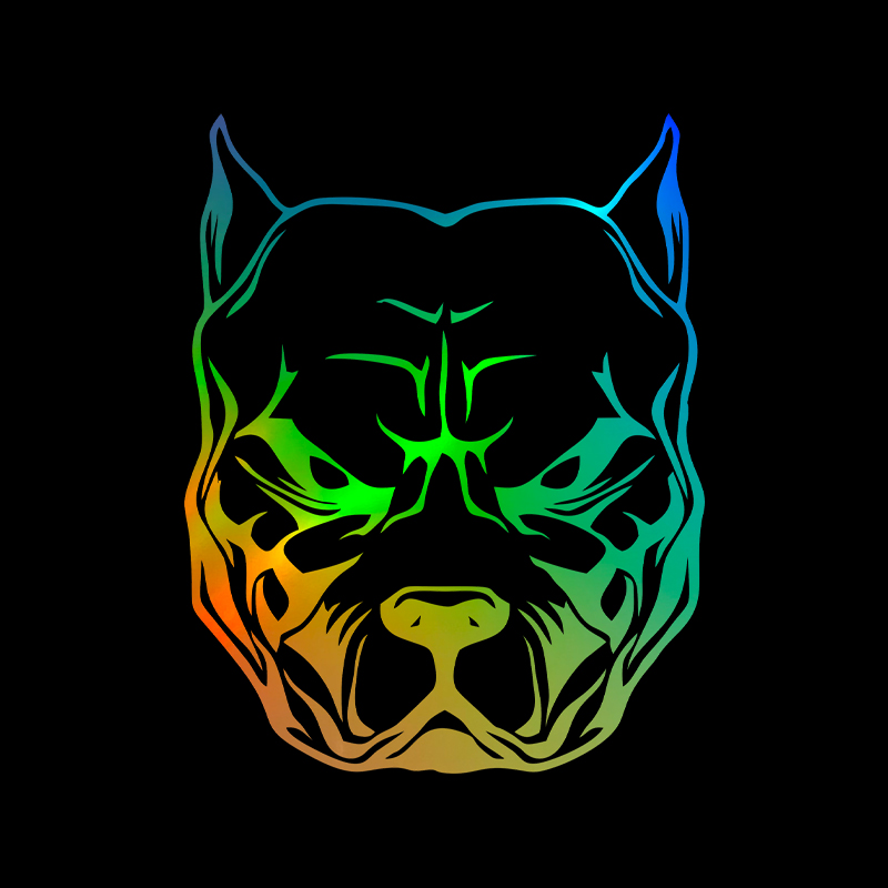 Motorcycle Sticker dog pattern - Motorcycle Gear Pattern 评论和价格