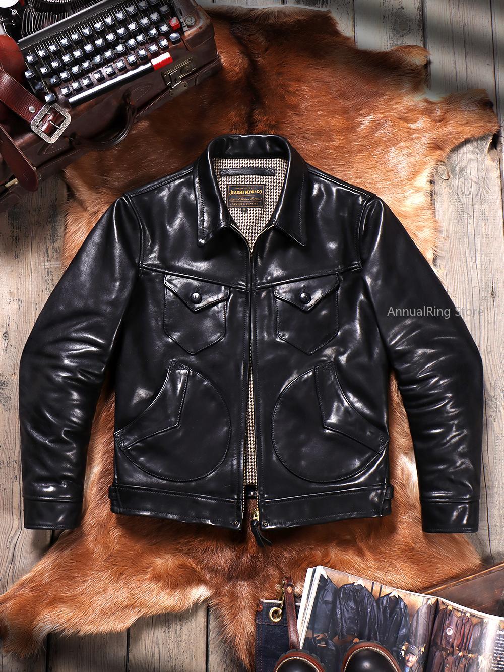 Full Grain Batik Vegetable Tan - Riding Jacket Leather 评论和价格