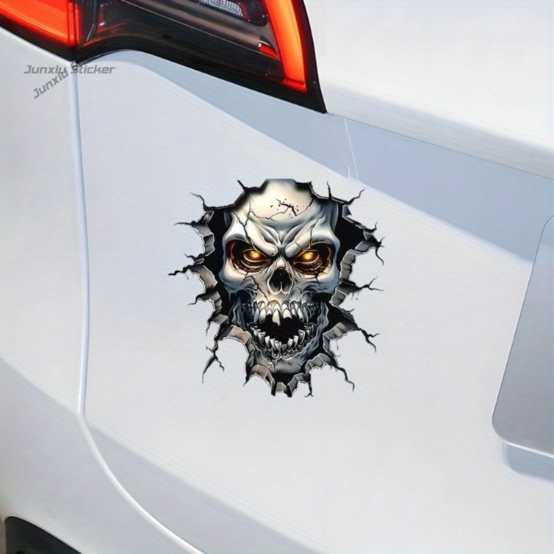 3D Skull Decoration - with Glo - Motorcycle Gear Pattern 评论和价格