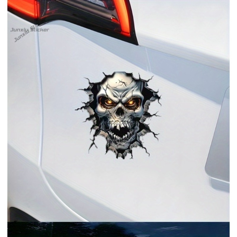 3D Skull Decoration - with Glo - Motorcycle Gear Pattern 评论和价格