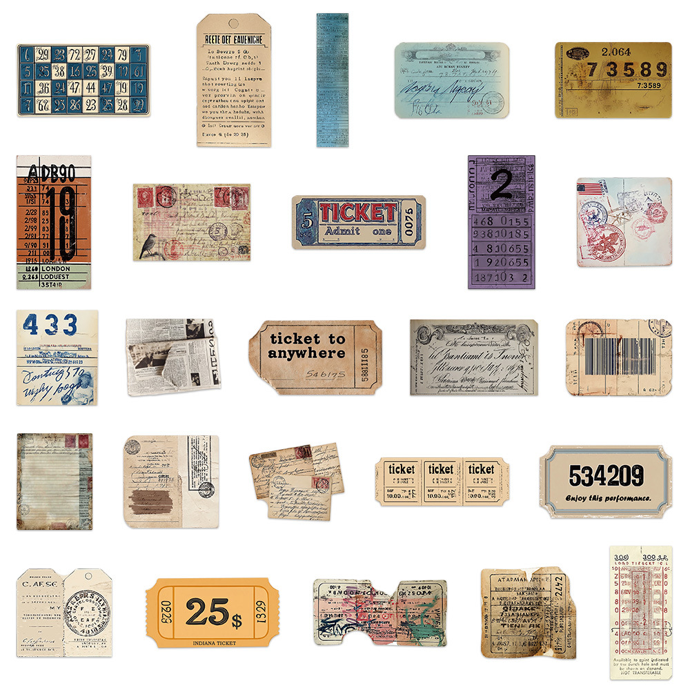 50/100Pcs Vintage Design Memor - Motorcycle Gear Vintage 评论和价格