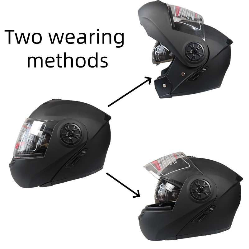 Flip Up Motorcycle Helmet with - Motorcycle Gear Gloves 评论和价格