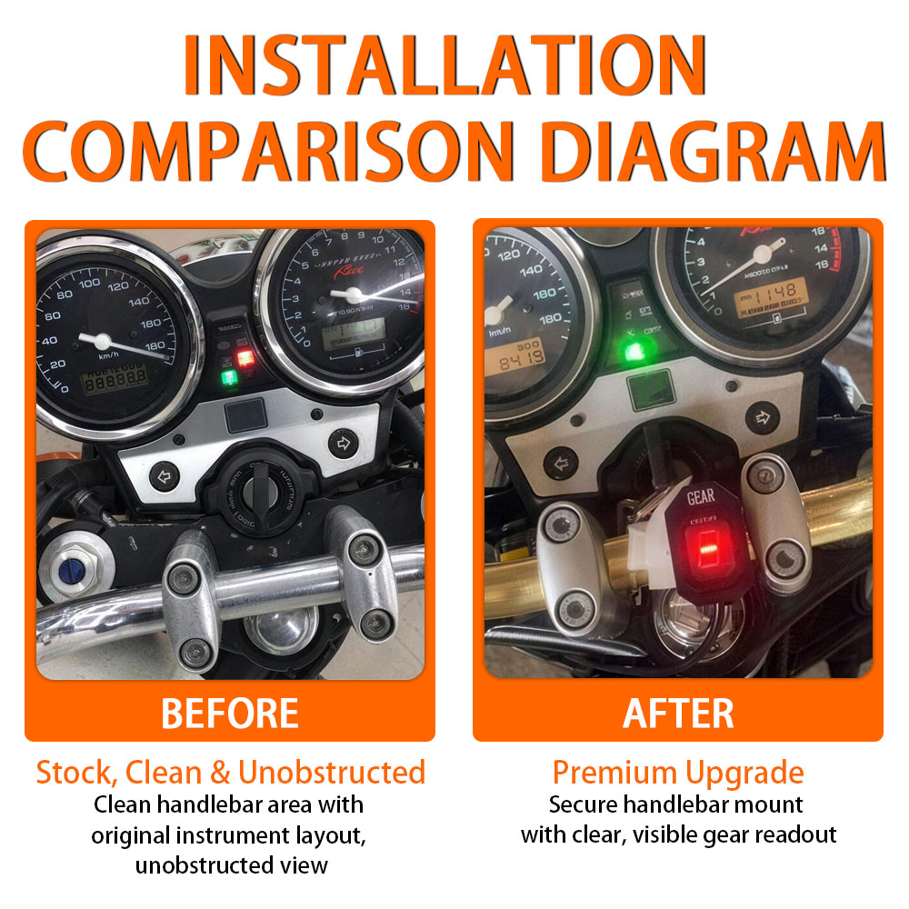 Fit For Universal Motorcycle A - Motorcycle Gear Indicator 评论和价格