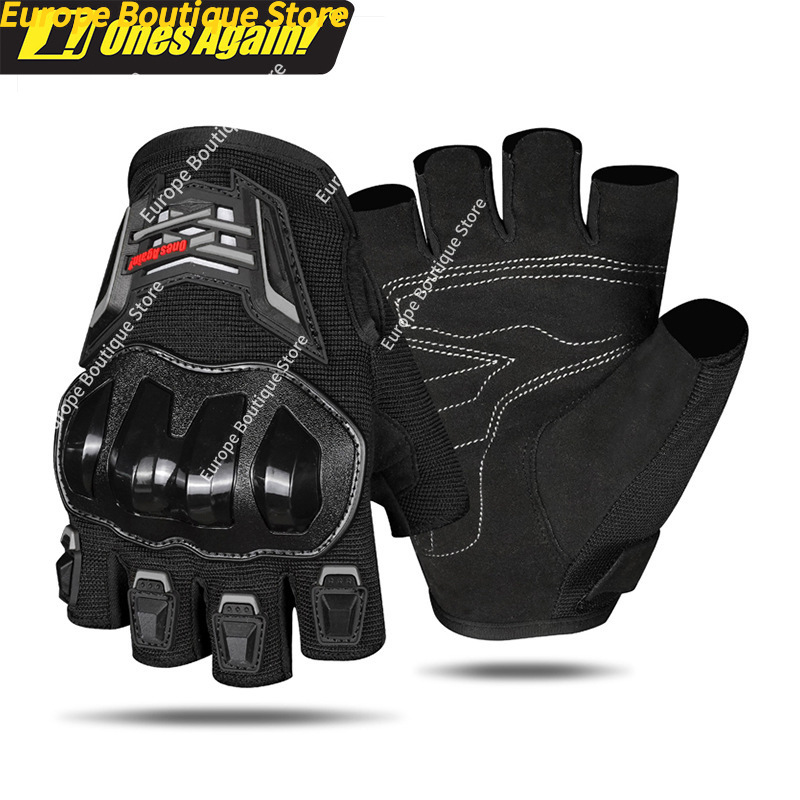 Summer Breathable Half Finger  - Motorcycle Gear Gloves 评论和价格