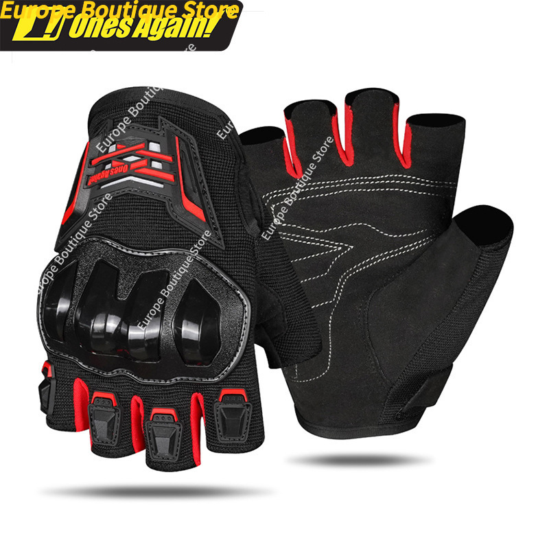 Summer Breathable Half Finger  - Motorcycle Gear Gloves 评论和价格