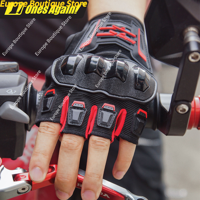 Summer Breathable Half Finger  - Motorcycle Gear Gloves 评论和价格