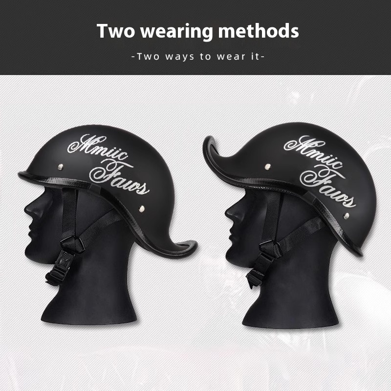 Retro Street Motorcycle Helmet - Motorcycle Gear Vintage 评论和价格