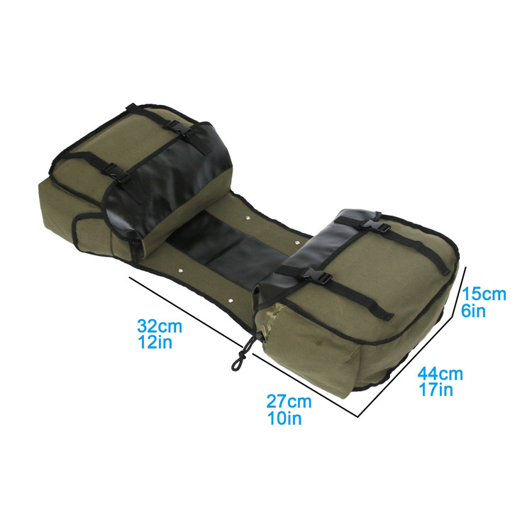 Canvas Leather Rear Saddlebag  - Motorcycle Gear Warehouse 评论和价格