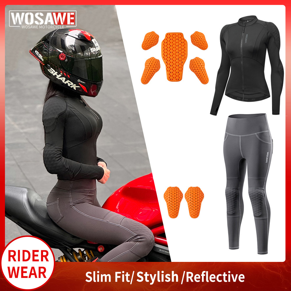 WOSAWE Women Motorcycle Jacket - Motorcycle Gear Full Suit 评论和价格