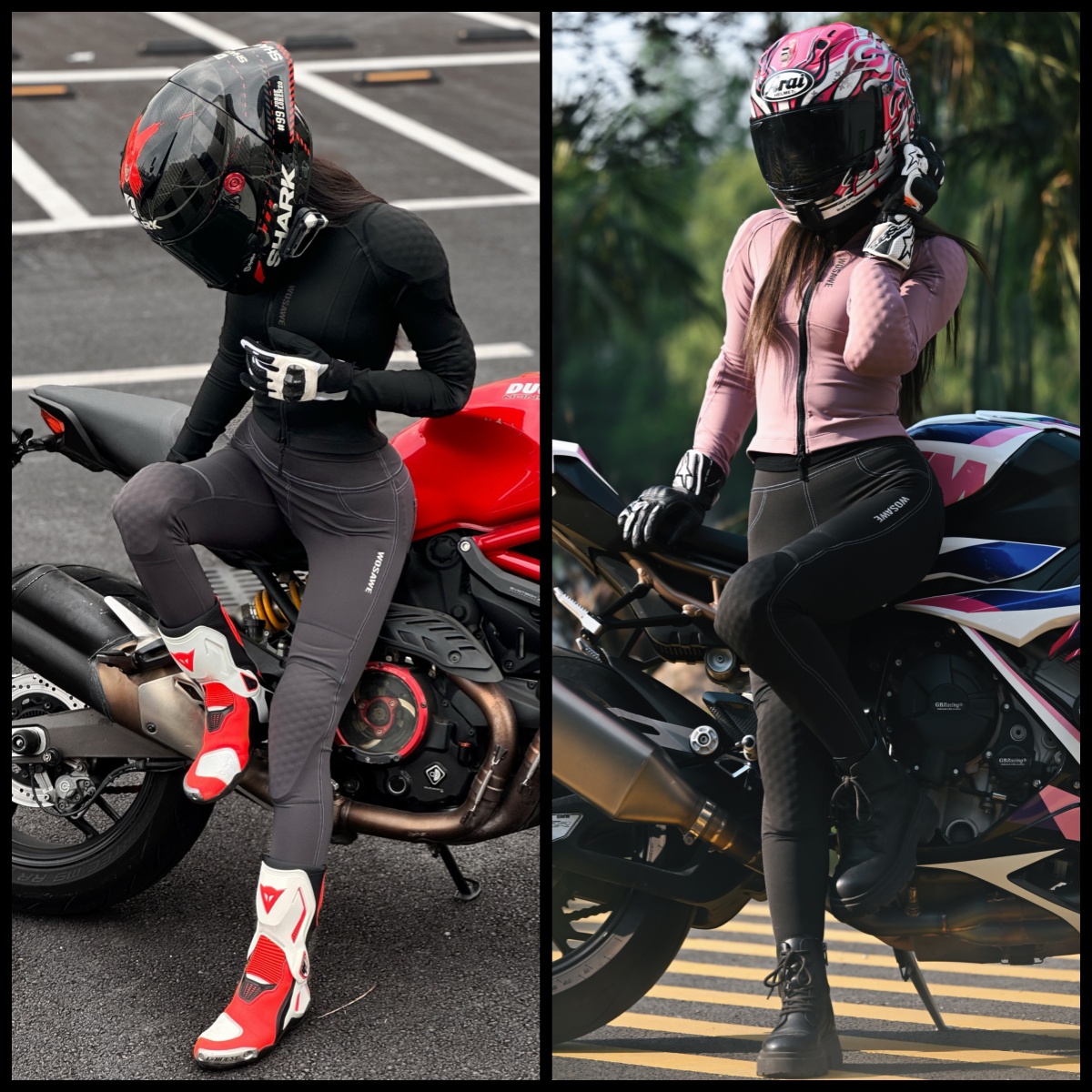 WOSAWE Women Motorcycle Jacket - Motorcycle Gear Full Suit 评论和价格