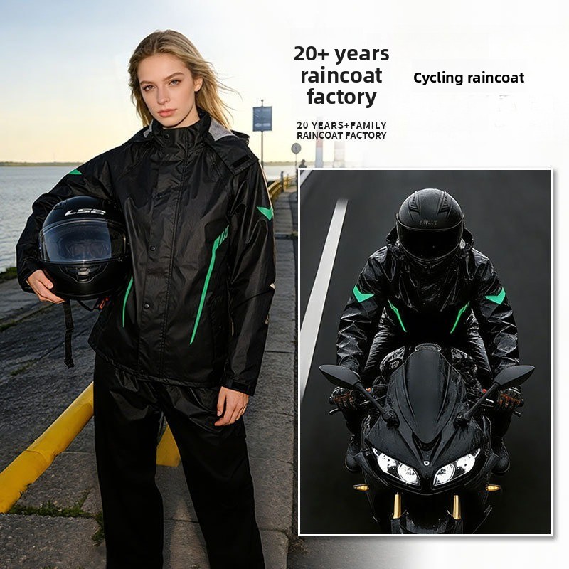 Split Waterproof Rain Suit for - Motorcycle Gear Full Suit 评论和价格