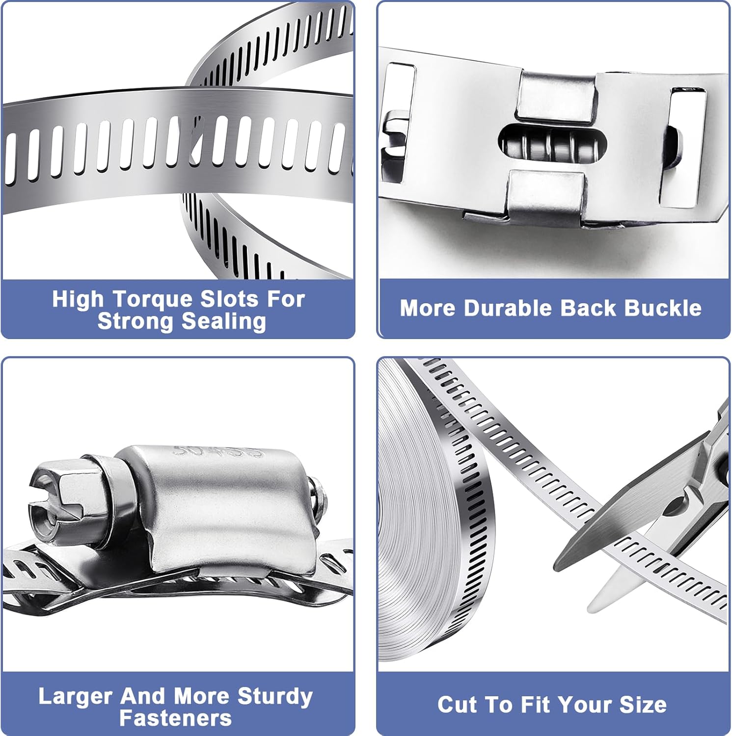 304 Stainless Steel Hose Clamp - Motorcycle Gear Auto 评论和价格