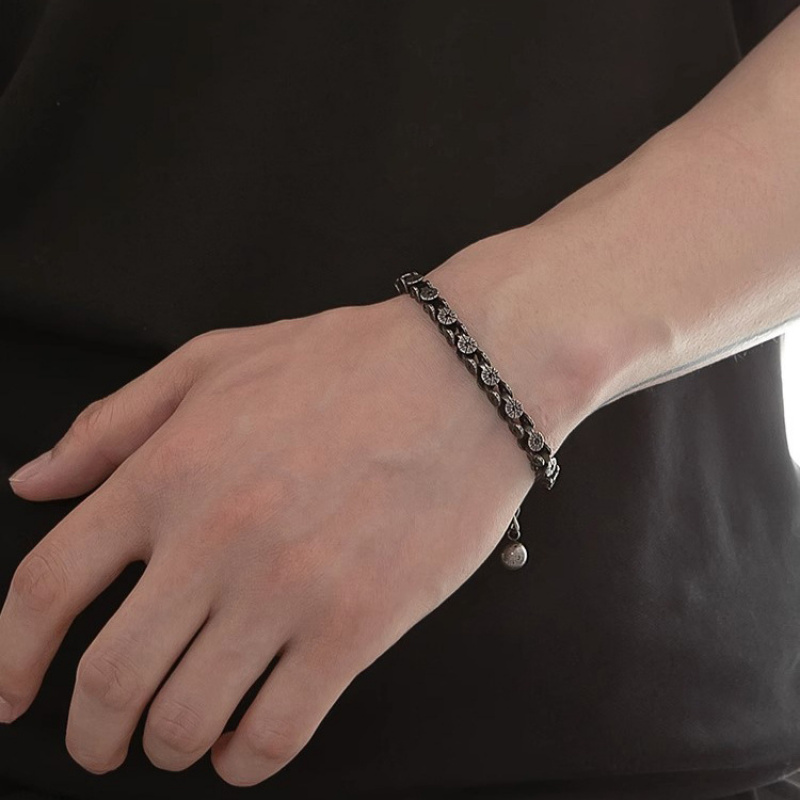 Stainless Steel Bracelet Men G - Motorcycle Gear Pattern 评论和价格
