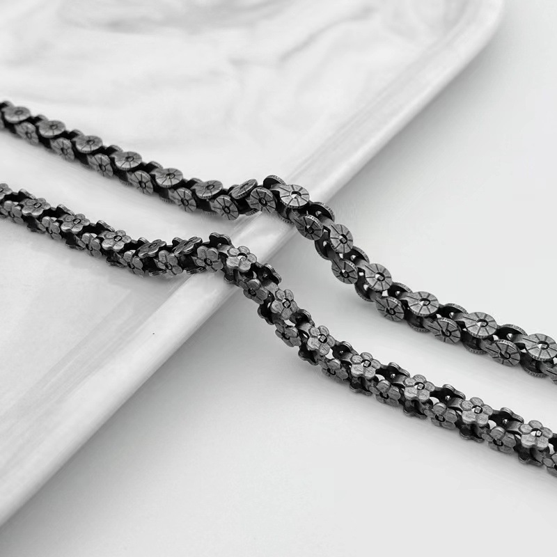 Stainless Steel Bracelet Men G - Motorcycle Gear Pattern 评论和价格