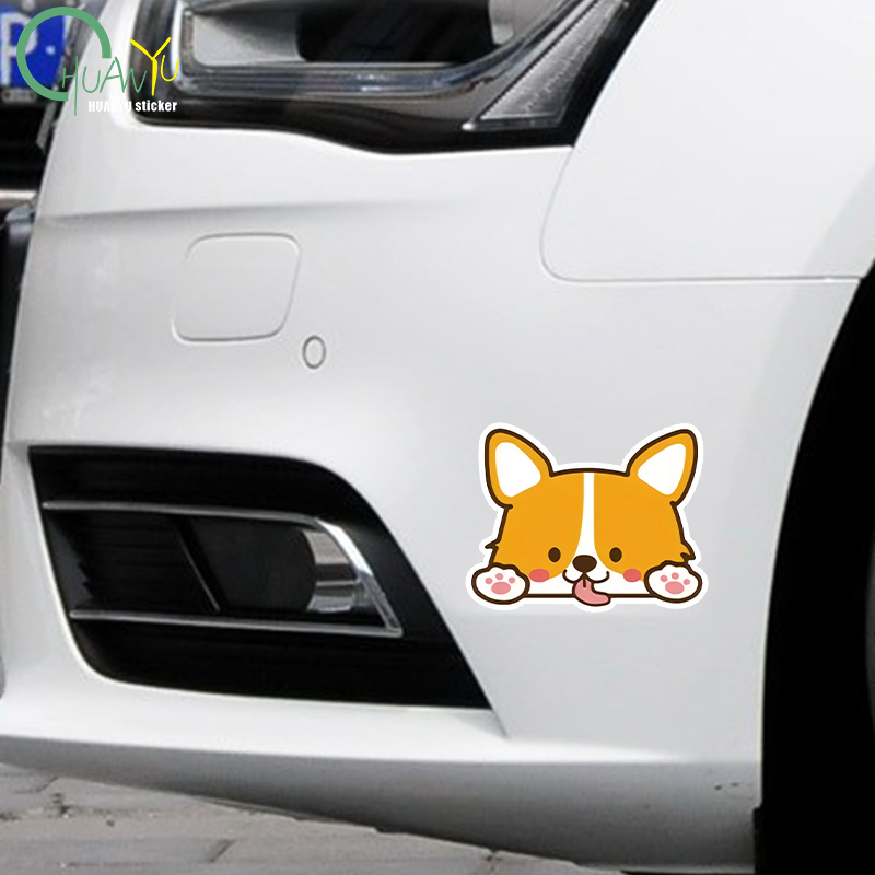 Car Cartoon Car Sticker Corgi  - Motorcycle Gear Auto 评论和价格