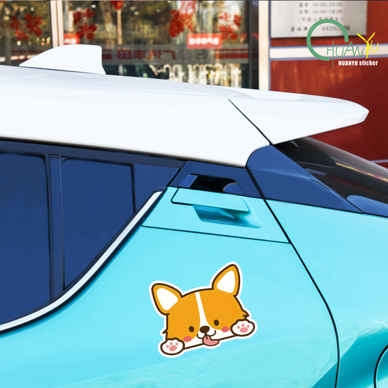 Car Cartoon Car Sticker Corgi  - Motorcycle Gear Auto 评论和价格