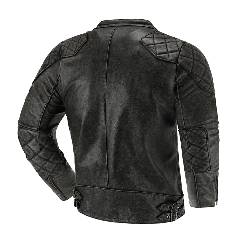 Retro Leather Jacket Motorcycl - Riding Jacket Leather 评论和价格