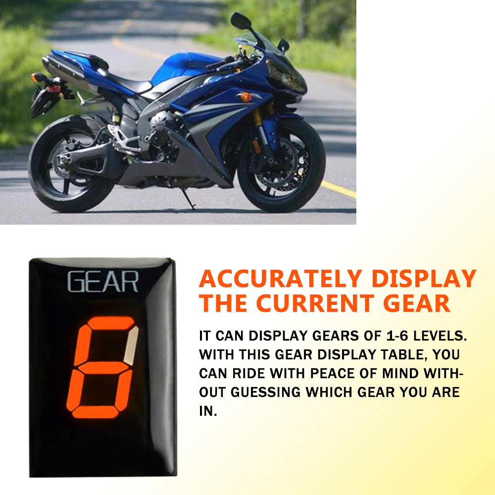 For YAMAHA YZF-R1 YZFR1 YZF-R6 - Motorcycle Gear Indicator 评论和价格