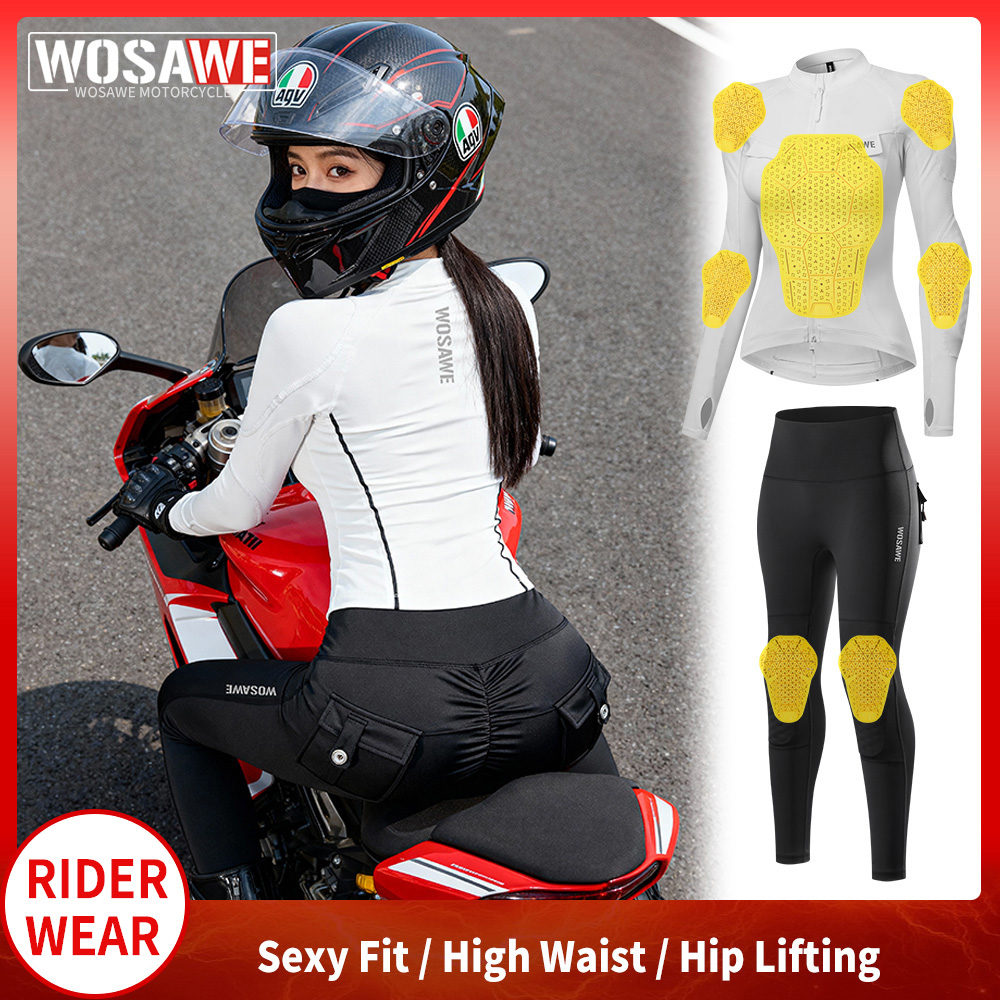 WOSAWE Women Motorcycle Jacket - Motorcycle Gear Full Suit 评论和价格