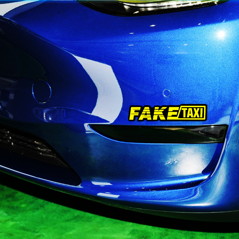 Yellow Fake Taxi Logo Pvc Wate - Motorcycle Gear Auto 评论和价格