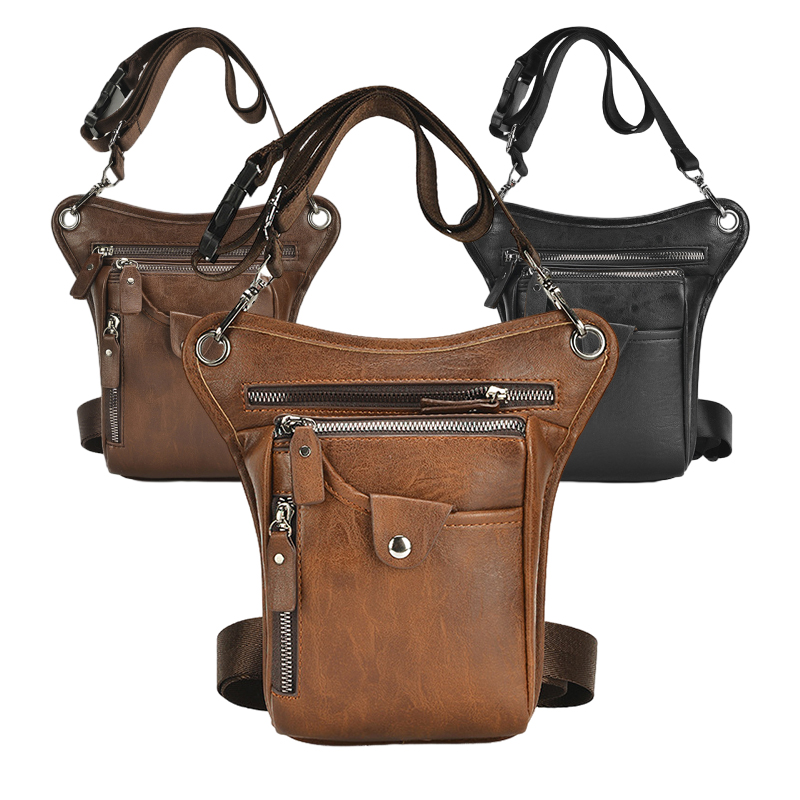 Vintage Pu Leather Waist Pack  - Motorcycle Gear Vintage 评论和价格