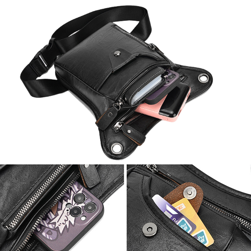 Vintage Pu Leather Waist Pack  - Motorcycle Gear Vintage 评论和价格