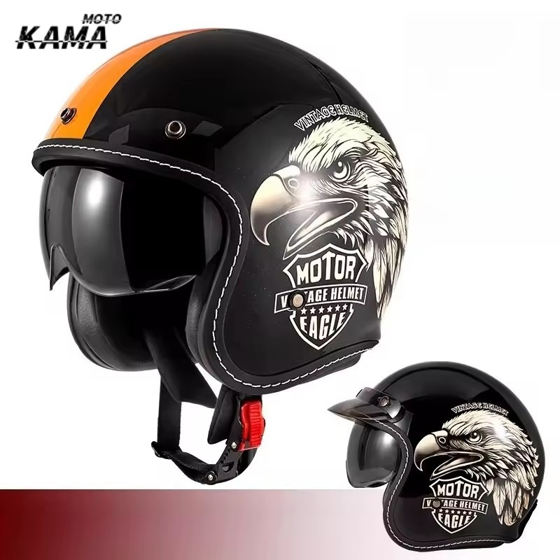 HOT Open Face Motorcycle Helme - Motorcycle Gear Vintage 评论和价格