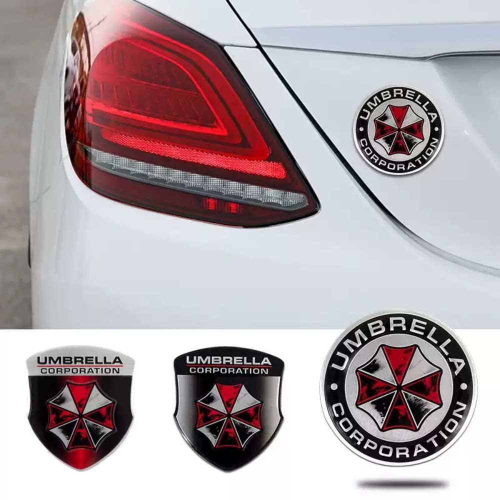Car Styling 3D Aluminum Umbrel - Motorcycle Gear Auto 评论和价格